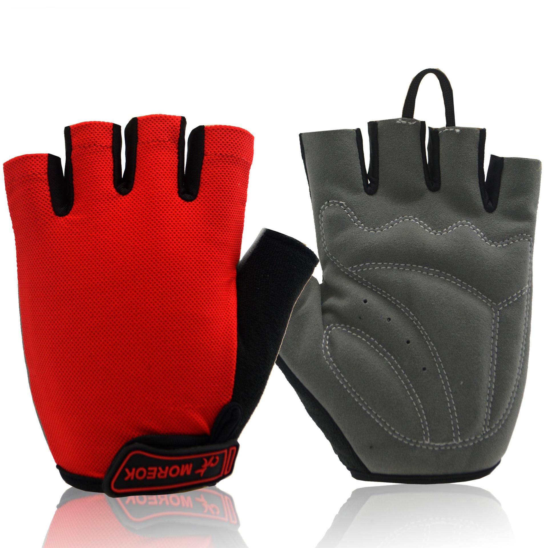 MOREOK Men Women Cycling Gloves Half Finger Bike Gloves Shockproof Breathable MTB Road Mountain Bicycle BMX GYM Sport Gloves MOREOK Men Women Cycling Gloves Half Finger Bike Gloves Shockproof Breathable MTB Road Mountain Bicycle BMX GYM Sport Gloves